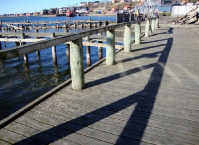 Lidt af de gangbroer p havnen